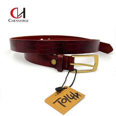 Practical Antiwear Copper Buckle Belt , Multipurpose Brass Buckle Leather Belt