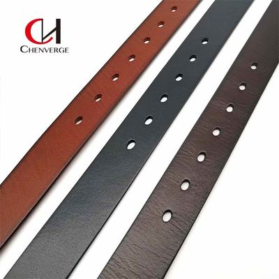 Men's Cowhide Genuine Leather Belt Width 34mm Brown Black Color